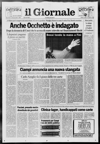 Il giornale : quotidiano del mattino